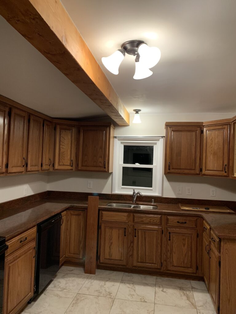 kitchen after remodeling Kitchen remodeling, kitchen renovation, cabinets, drywall repair, tile bask splash,back splash installation, plumbing, faucet 